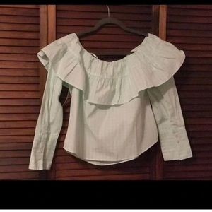 Cotton Cold Shoulder Top - Size Small